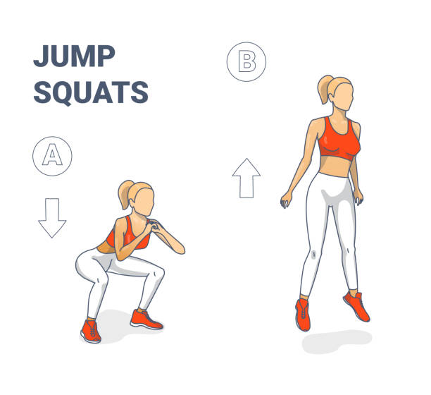 Squat jumps 10 Minute workout
